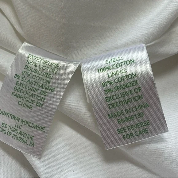 Lilly Pulitzer Daniela Cotton Eyelet Mini Coquette Dress White Puff Sleeves 14